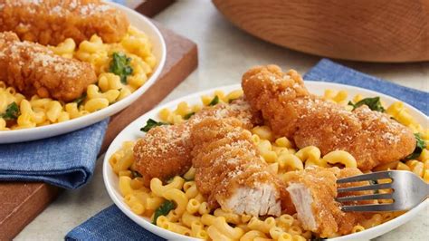 Macaroni With Chicken Strips Recipe - Cooking Fanatic