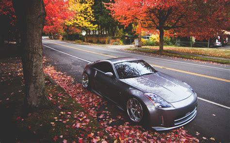 Nissan 350Z Tuning Autumn wallpaper | 1680x1050 | #17529