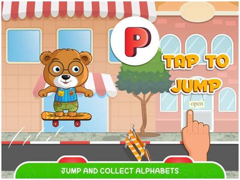 ABC Go Skateboard with Bear Free - Alphabets learning game for ...