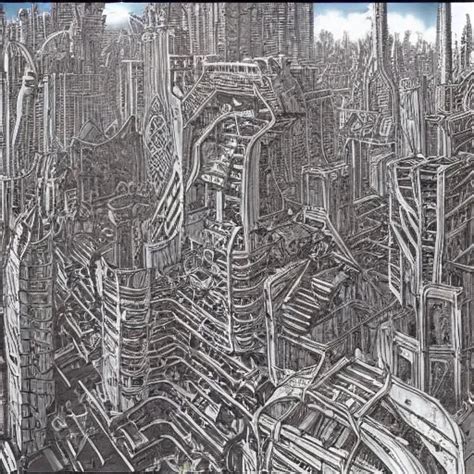 an ancient destroyed futuristic city by Moebius, | Stable Diffusion ...