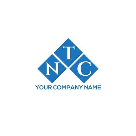 NTC letter logo design on white background. NTC creative initials ...