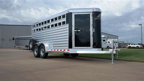 Bumper Pull Stock Combo Aluminum Trailer - Elite Custom Aluminum Horse ...