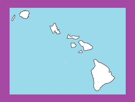 Hawaii Blank Outline Map | Large Printable and Standard Map 14 | WhatsAnswer