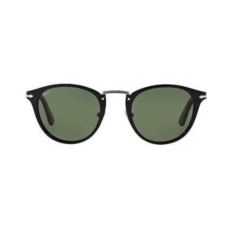 Persol Classic Polarized Oval Sunglasses // Black - Persol Sunglasses ...