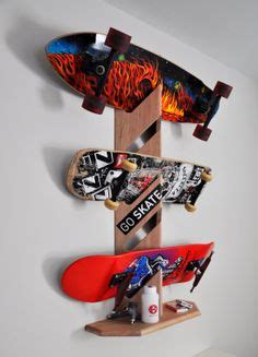 7 Amazing DIY SKATEBOARD RACK ideas | skateboard rack, skateboard storage, skateboard room