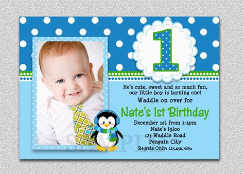 1st Birthday Invitation Wording for Baby Boy 1st Birthday Invitations ...