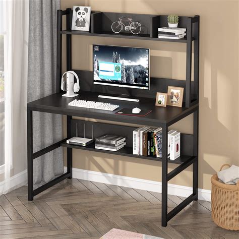 Buy Tribesigns Computer Desk with Hutch, Modern PC Laptop Table Study ...
