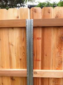 Metal fence post for wood fence | Yard | Pinterest | Metals, Windy weather and Search