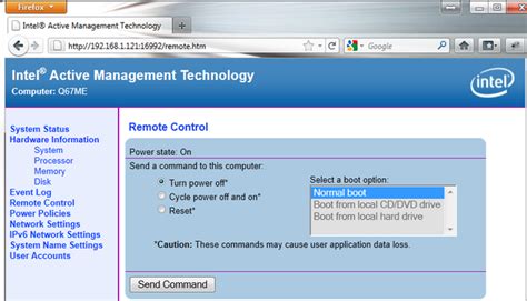 Intel AMT Web Interface, Continued - Intel vPro: Three Generations Of Remote Management | Tom's ...