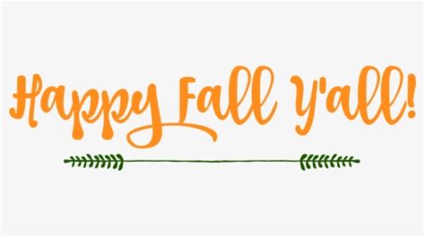 Transparent Happy Fall Yall Clipart - Fall Clip Art For Vinyl, HD Png ...