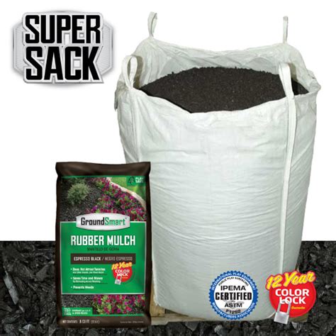 Black GroundSmart Rubber Mulch | Bulk Discounts | Free Shipping