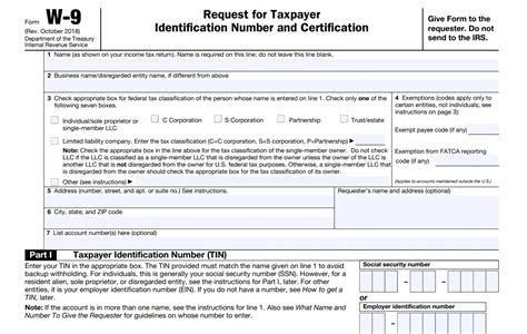 W9 Tax Form Printable - Printable Forms Free Online