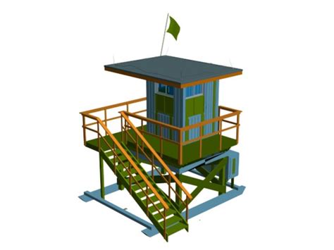 Lifeguard Station 3D Models for Download | TurboSquid