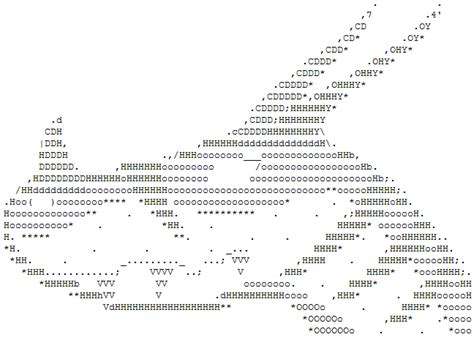 ASCII Dragon by SiberianRaccoon on DeviantArt