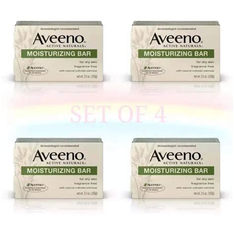 (SET OF 4) Aveeno soap Moisturizing Bar 100g | Lazada PH