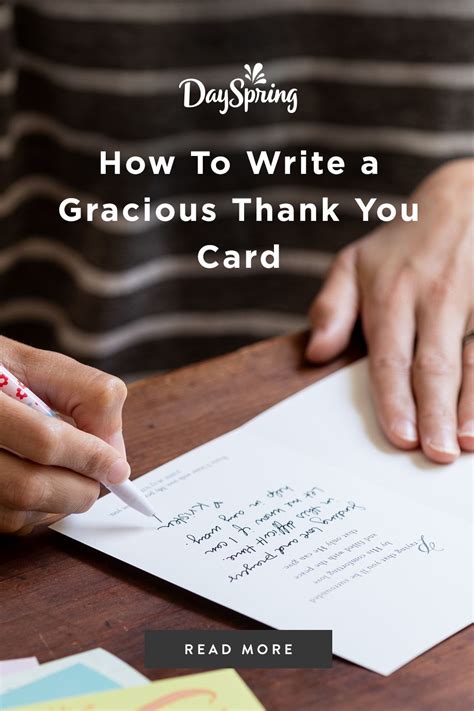 How to Write a Gracious Thank You Card | Thank you card sayings, Writing thank you cards, Thank ...