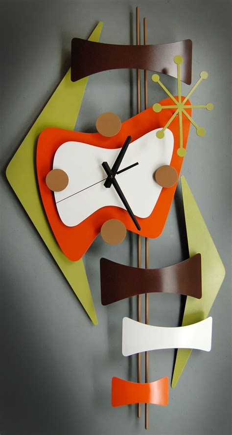 Atomic wall clock | 50's | Antique wall clocks, Clock, Clock decor