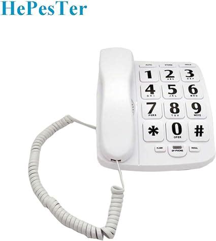 Amplified Phones for Seniors with HePesTer Phone. This phone is for the elderly with big buttons ...