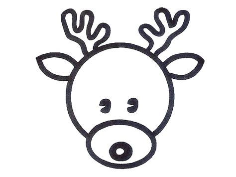 Reindeer Directed Drawing | Free download on ClipArtMag