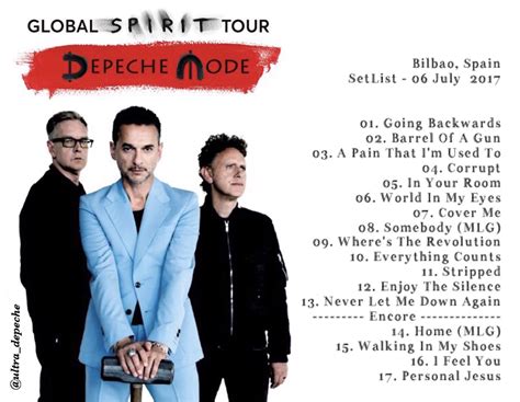 Ultra Depeche Mode 🚩 on Twitter: "#SetList Depeche Mode - BBK Live Festival, Bilbao, Spain ...