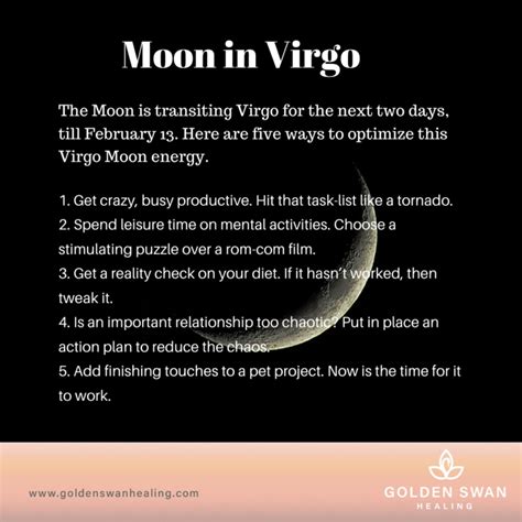 Moon in Virgo – Golden Swan Healing