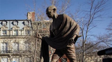 US university rules out removing Gandhi statue from peace garden ...