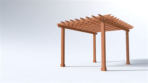 12x16 Garden Pergola Kits, 4x Beams with 6x6 Posts - Pergolas - Sequoia Outdoor Supply