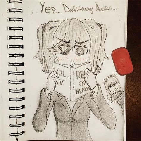 Natsuki found a cultured manga : r/DDLC