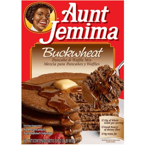 Aunt Jemima Buckwheat Pancake & Waffle Mix 2 Lb Box | Pancake Mixes ...