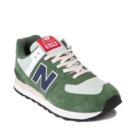 Mens New Balance 574 Athletic Shoe - Green / Navy | Journeys