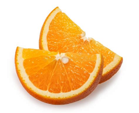 Orange Fruit Slices White Background Stock Image - Image of single, isolated: 144736739