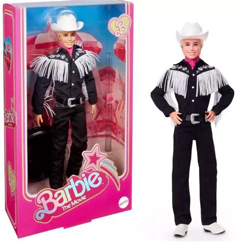 Barbie The Movie Ken Exclusive Doll Black White Western Outfit Mattel ...