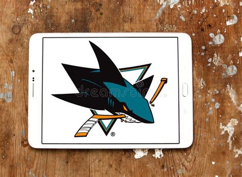 San Jose Sharks Ice Hockey Team Logo Editorial Stock Image - Image of ...