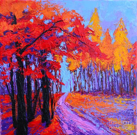 Road Within - Enchanted Forest Series - Modern Impressionist Landscape Painting - Palette Knife ...