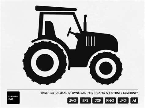 Tractor SVG Farm SVG Farmyard Tractor Clipart Tractor Cut - Etsy