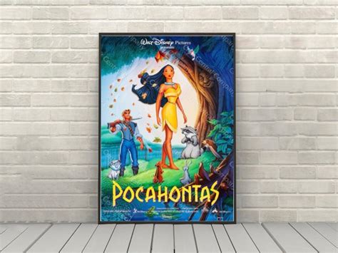 Pocahontas Poster Vintage Disney Movie Poster Classic Disney World ...