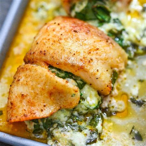 Spinach Stuffed Flounder | COOKTORIA