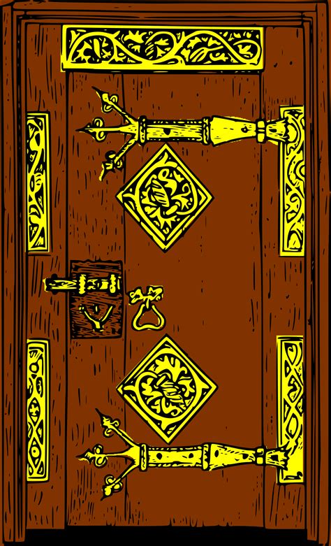 Clipart - ossidiana ancient door