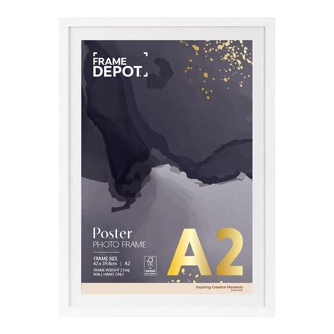 Frame Depot A2 Poster Frame White A2