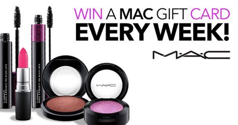 Win a MAC Cosmetics Gift Card Every Week! | Mac cosmetics gifts, Mac gift card, Makeup gift