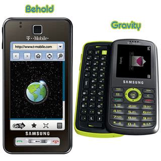 T-Mobile to Roll Out Samsung Behold and Gravity Mobile Phones - TechGadgets