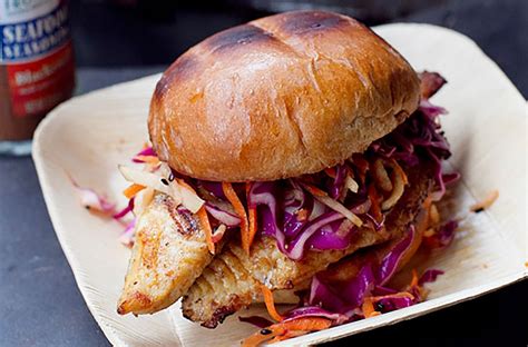 Blackened Catfish with Spicy Asian Slaw Recipe - Game & Fish