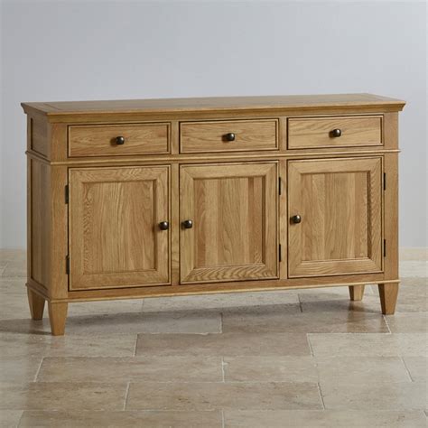 Classic Large Sideboard in Natural Solid Oak