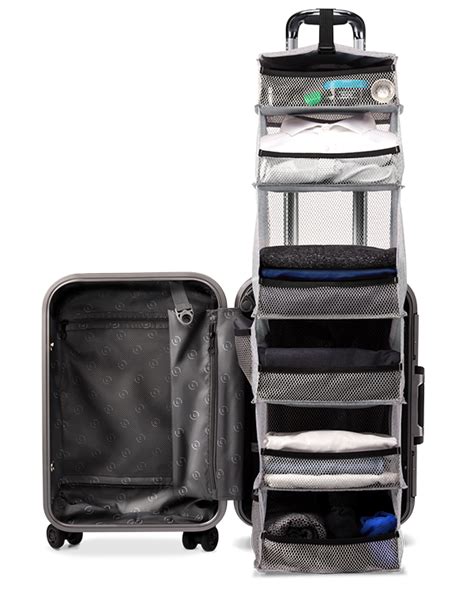 Carry-On Closet Original | Best carry on luggage, Carry on suitcase, Suitcase with shelves