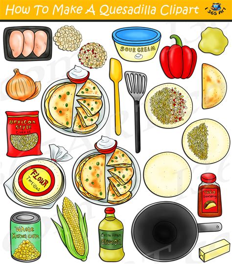 How To Make A Quesadilla Clipart Download - Clipart 4 School