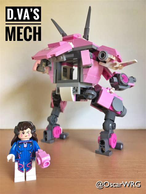 #LEGO #Overwatch #LEGOoverwatch #DVa #Mech | Robot de combate, Diseño de personajes, Disenos de unas