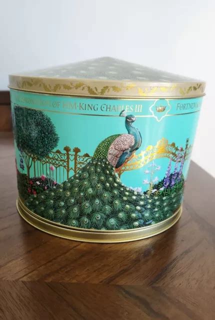 FORTNUM & MASON Empty Musical Tin Box Coronation Of Hm King Charles Iii Keepsake $39.99 - PicClick