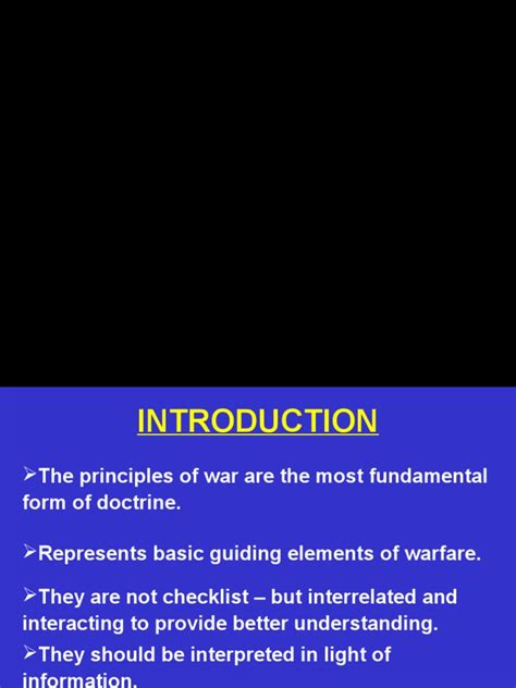 Principles of War | PDF | International Security | International Relations