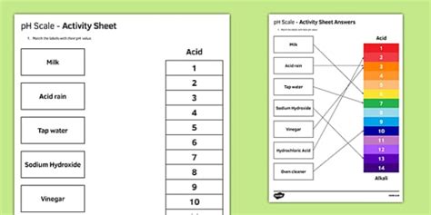 pH Scale Match and Draw (professor feito) - Twinkl