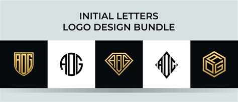 Initial letters AOG logo designs Bundle 4916705 Vector Art at Vecteezy